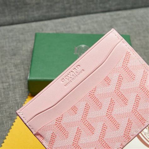 pink goyard wallet|saint sulpice card wallet.